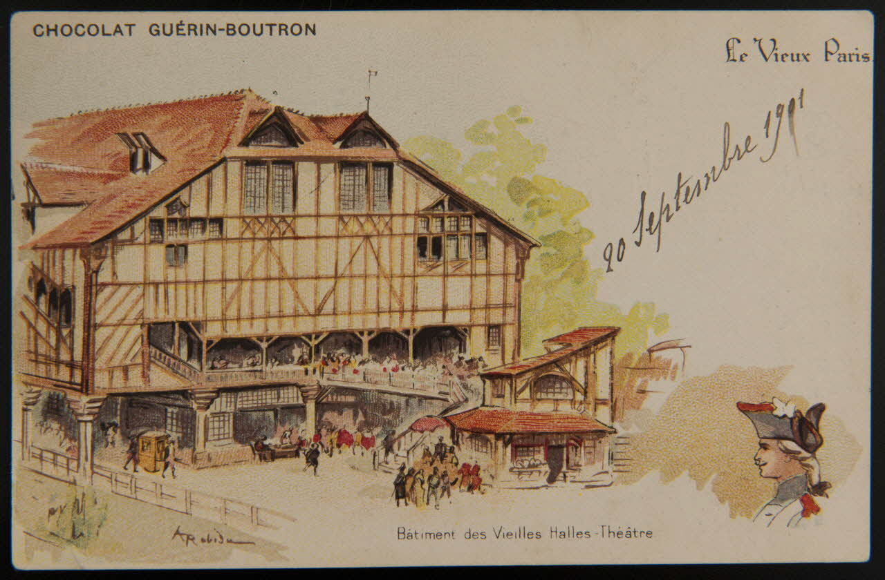 Albert Robida carte réclame chromo Paris 1900 1996.40.477.16 Photo