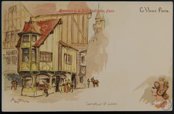 Albert Robida carte réclame chromo 1900 1996.40.477.17 Photo
