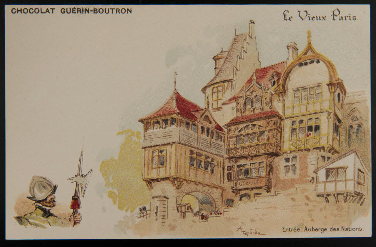 Albert Robida carte réclame chromo Paris 1900 1996.40.477.18 Photo