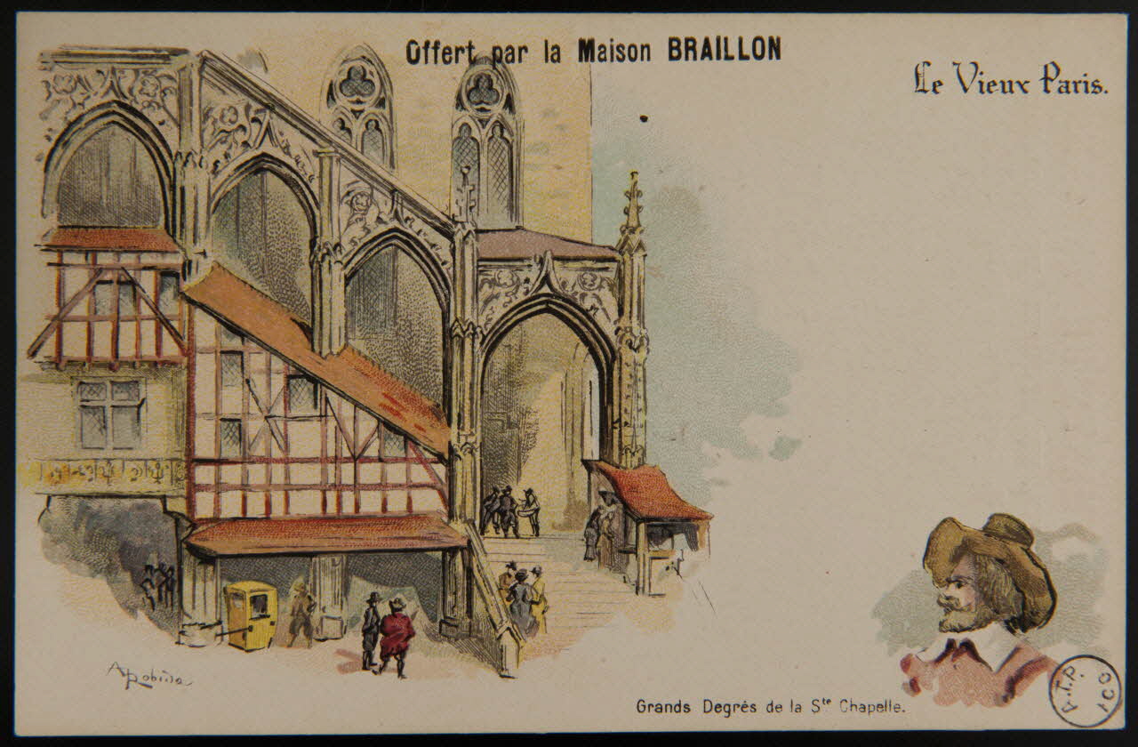 Albert Robida carte réclame chromo Paris 1900 1996.40.477.19 Photo