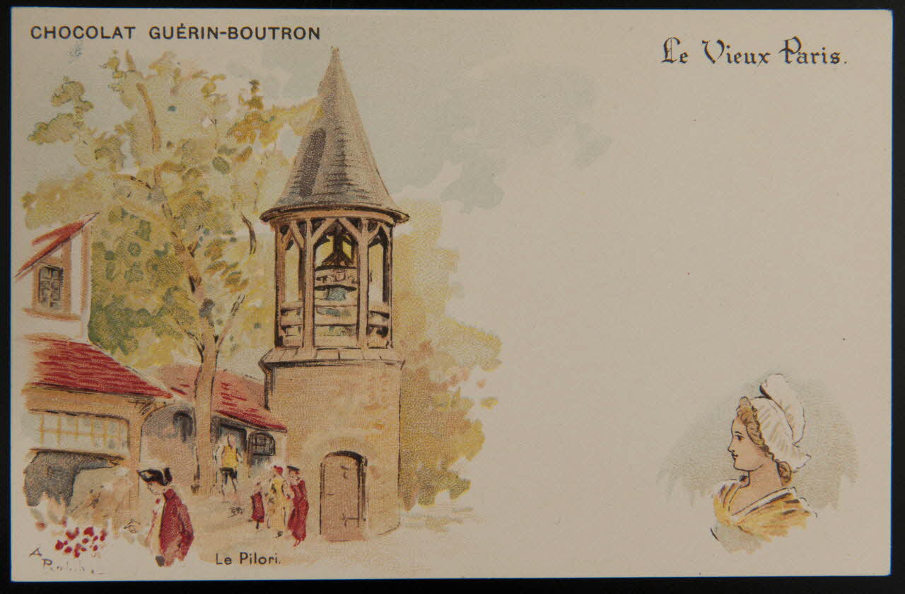 Albert Robida carte réclame chromo Paris 1900 1996.40.477.20 Photo