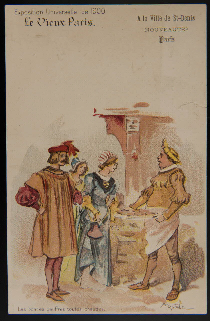 Albert Robida carte réclame chromo Paris 1900 1996.40.477.3 Photo