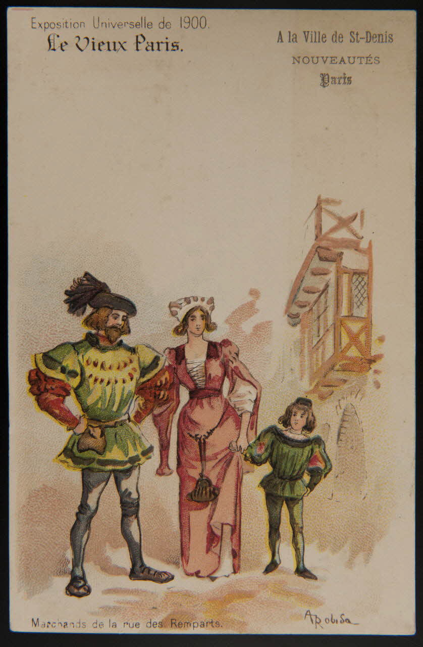 Albert Robida carte réclame chromo Paris 1900 1996.40.477.4 Photo