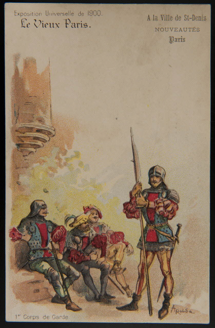 Albert Robida carte réclame chromo Paris 1900 1996.40.477.5 Photo