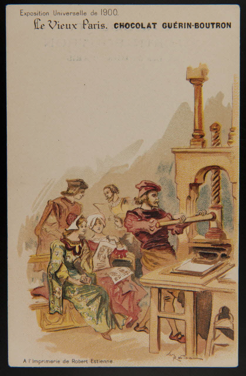 Albert Robida carte réclame chromo Paris 1900 1996.40.477.7 Photo