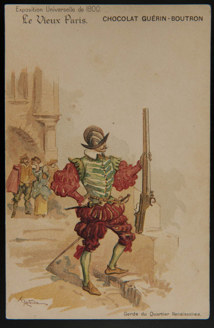 Albert Robida carte réclame chromo Paris 1900 1996.40.477.9 Photo