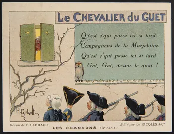 Henry Gerbault ; G. Engelmann Paris carte réclame chromo Paris 1925 1996.40.506.17 Photo