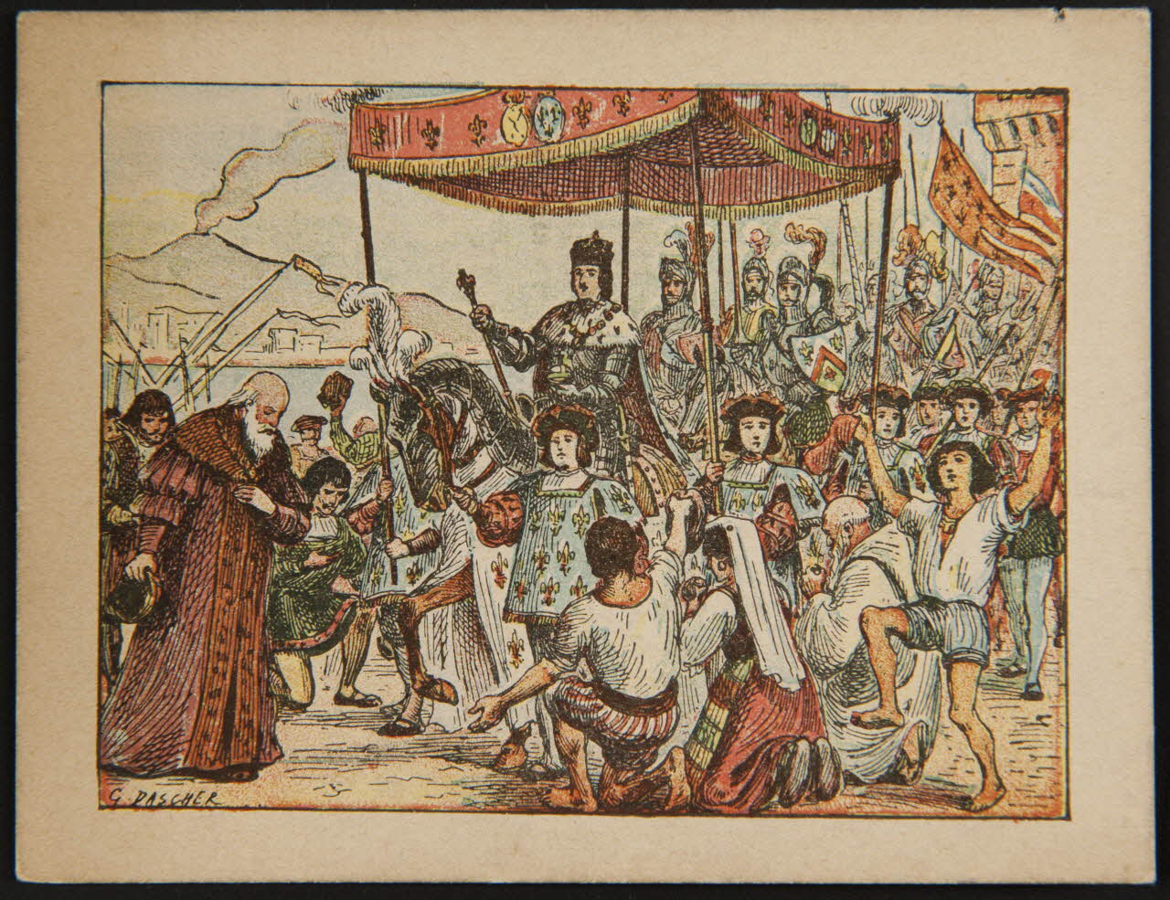 Gedalge ; Dascher carte réclame chromo Paris 1870 1996.40.532.2 Photo