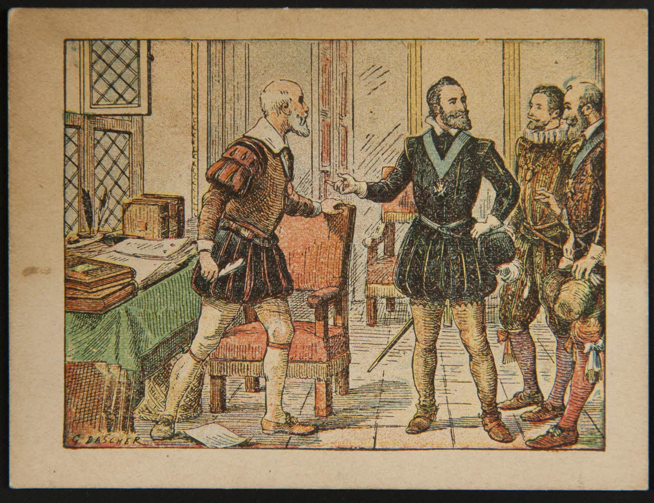 Gedalge ; Dascher carte réclame chromo Paris 1870 1996.40.532.3 Photo