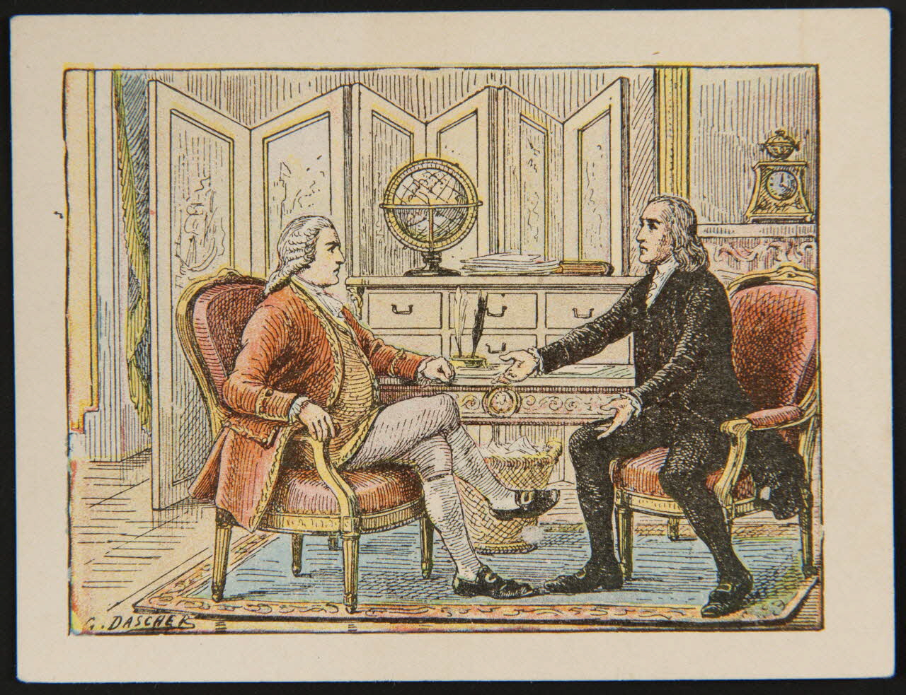 Gedalge ; Dascher carte réclame chromo Paris 1870 1996.40.532.5 Photo