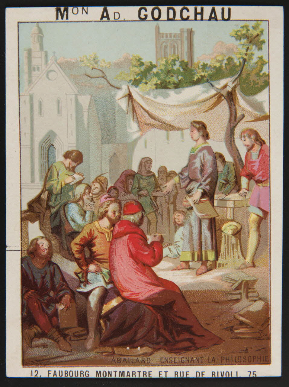 Murat C. carte de récompense scolaire chromo Paris 1870 1996.40.547.11 Photo