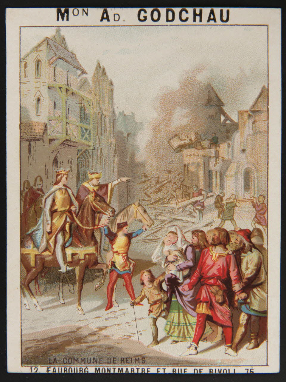 Murat C. carte de récompense scolaire chromo Paris 1870 1996.40.547.13 Photo