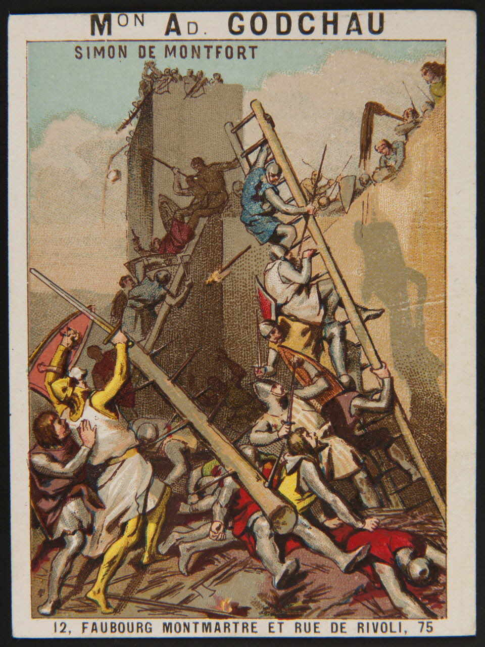 Murat C. carte de récompense scolaire chromo Paris 1870 1996.40.547.16 Photo