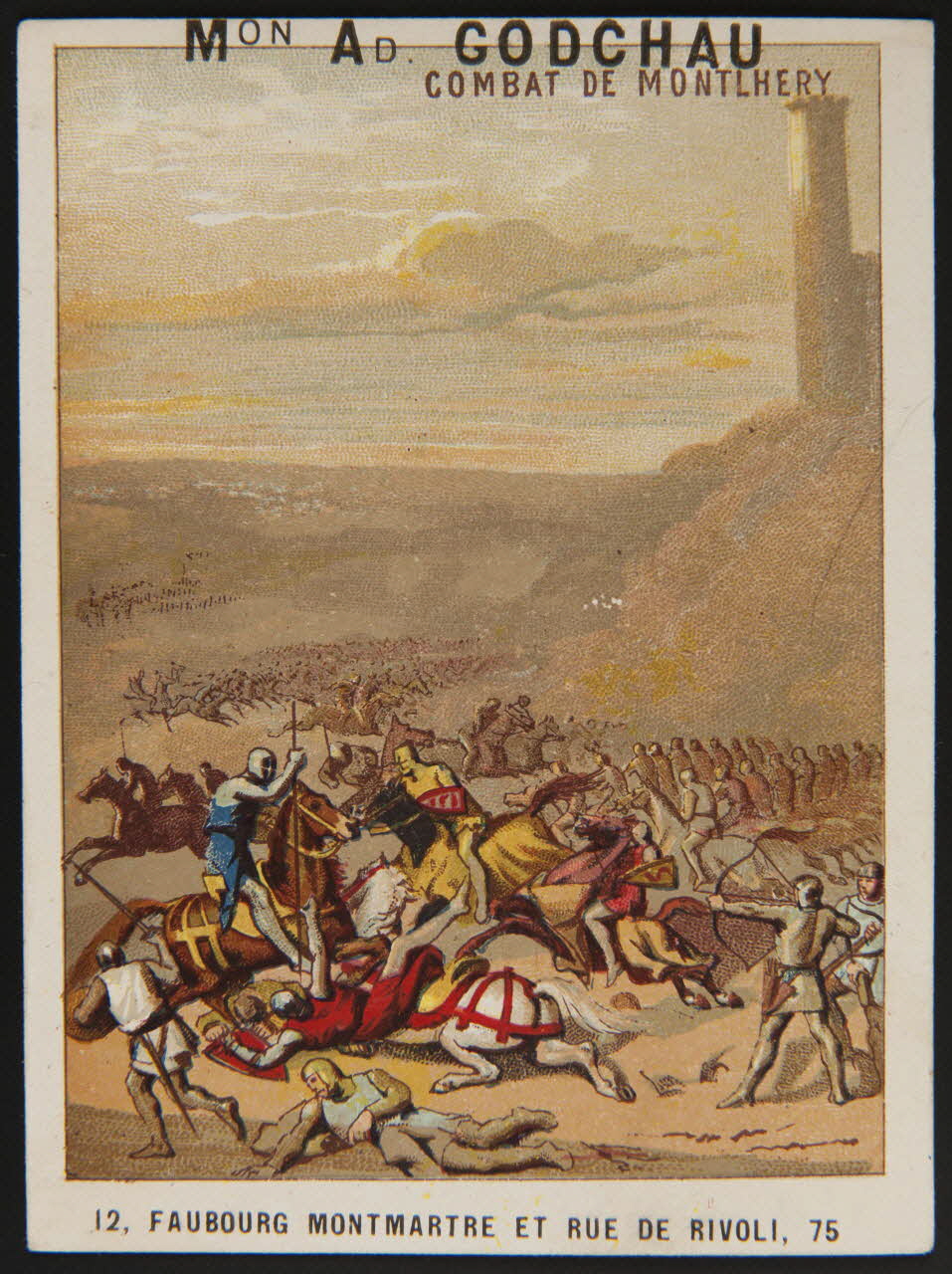 Murat C. carte de récompense scolaire chromo Paris 1870 1996.40.547.18 Photo