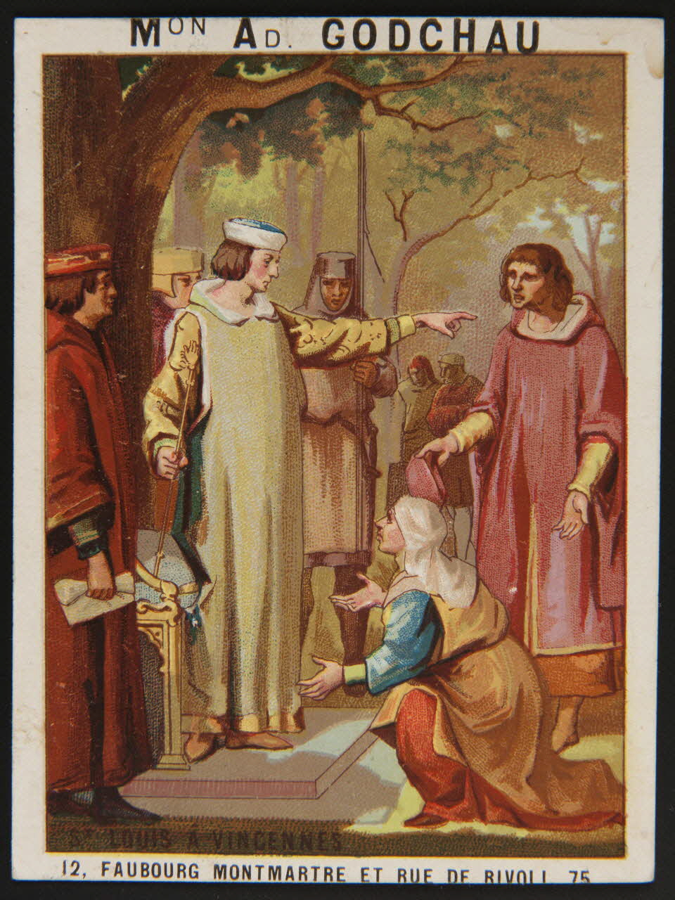 Murat C. carte de récompense scolaire chromo Paris 1870 1996.40.547.20 Photo