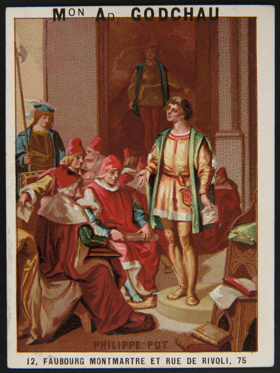 Murat C. carte de récompense scolaire chromo Paris 1870 1996.40.547.30 Photo