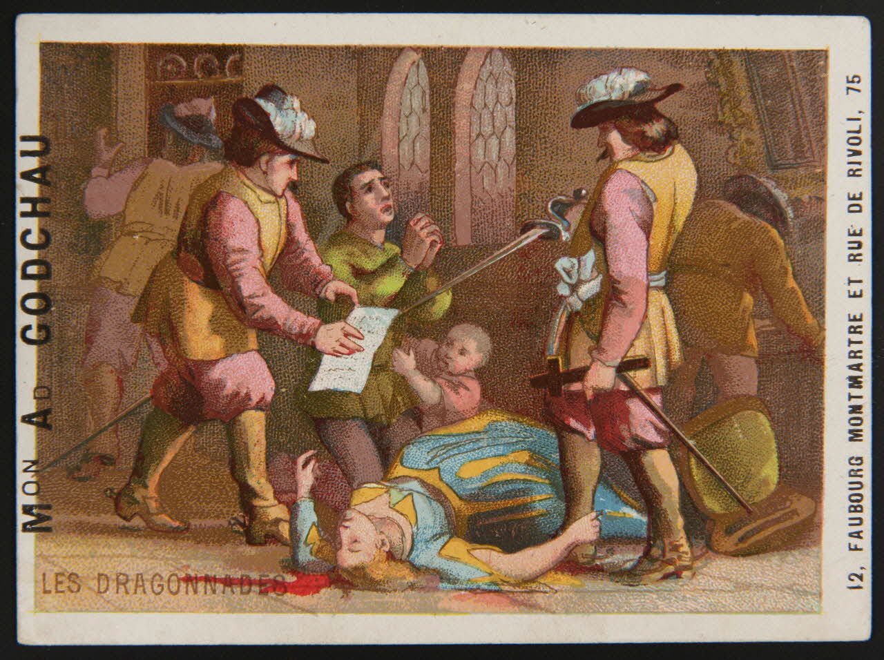 Murat C. carte de récompense scolaire chromo Paris 1870 1996.40.547.37 Photo