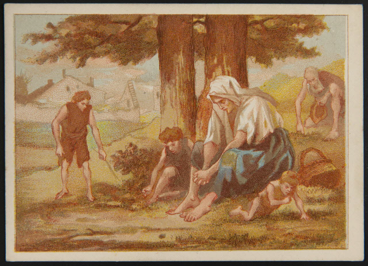 Société de l'Enseignement patriotique ; Murat C. carte de récompense scolaire chromo Paris 1870 1996.40.547.38 Photo