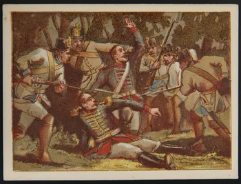 Société de l'Enseignement patriotique ; Murat C. carte de récompense scolaire chromo Paris 1870 1996.40.547.40 Photo
