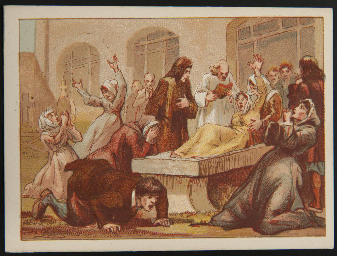 Société de l'Enseignement patriotique ; Murat C. carte de récompense scolaire chromo Paris 1870 1996.40.547.41 Photo