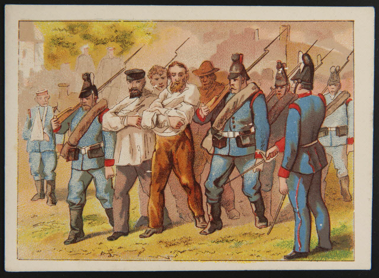 Llanta carte de récompense scolaire chromo Paris 1870 1996.40.547.48 Photo