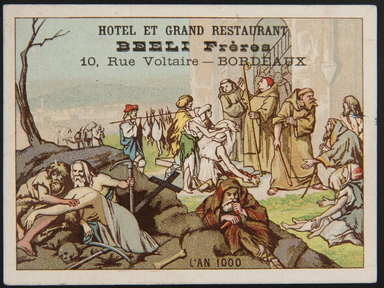 Murat C. carte de récompense scolaire chromo Paris 1870 1996.40.547.5 Photo