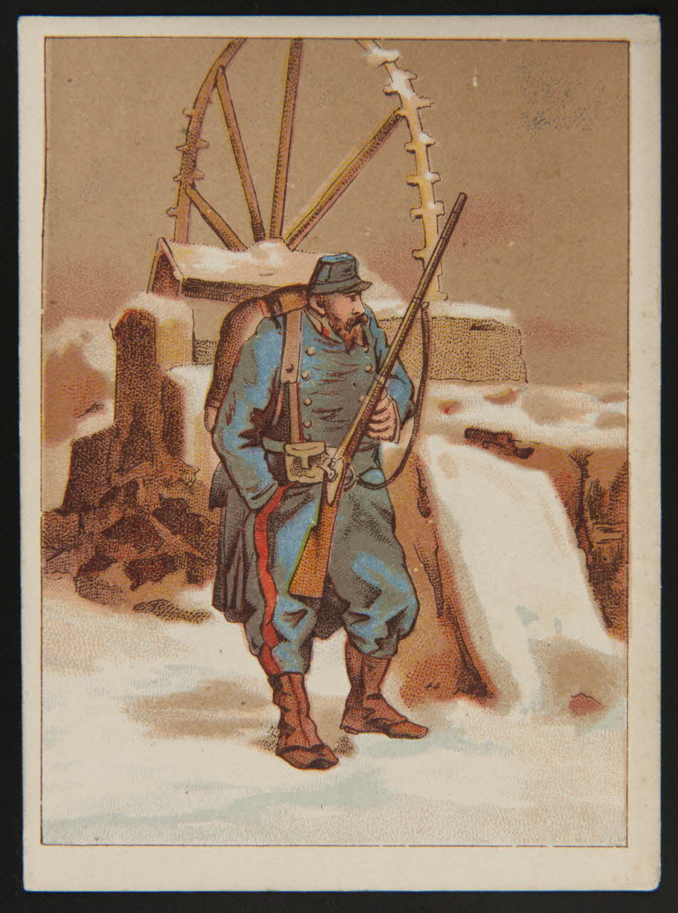 Llanta carte de récompense scolaire chromo Paris 1870 1996.40.547.50 Photo