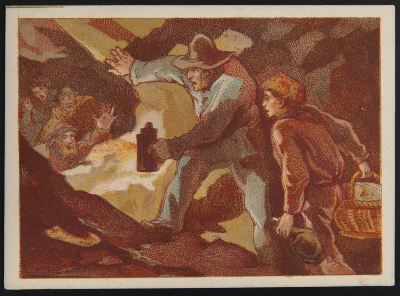 Société de l'Enseignement patriotique ; Murat C. carte de récompense scolaire chromo Paris 1870 1996.40.547.52 Photo