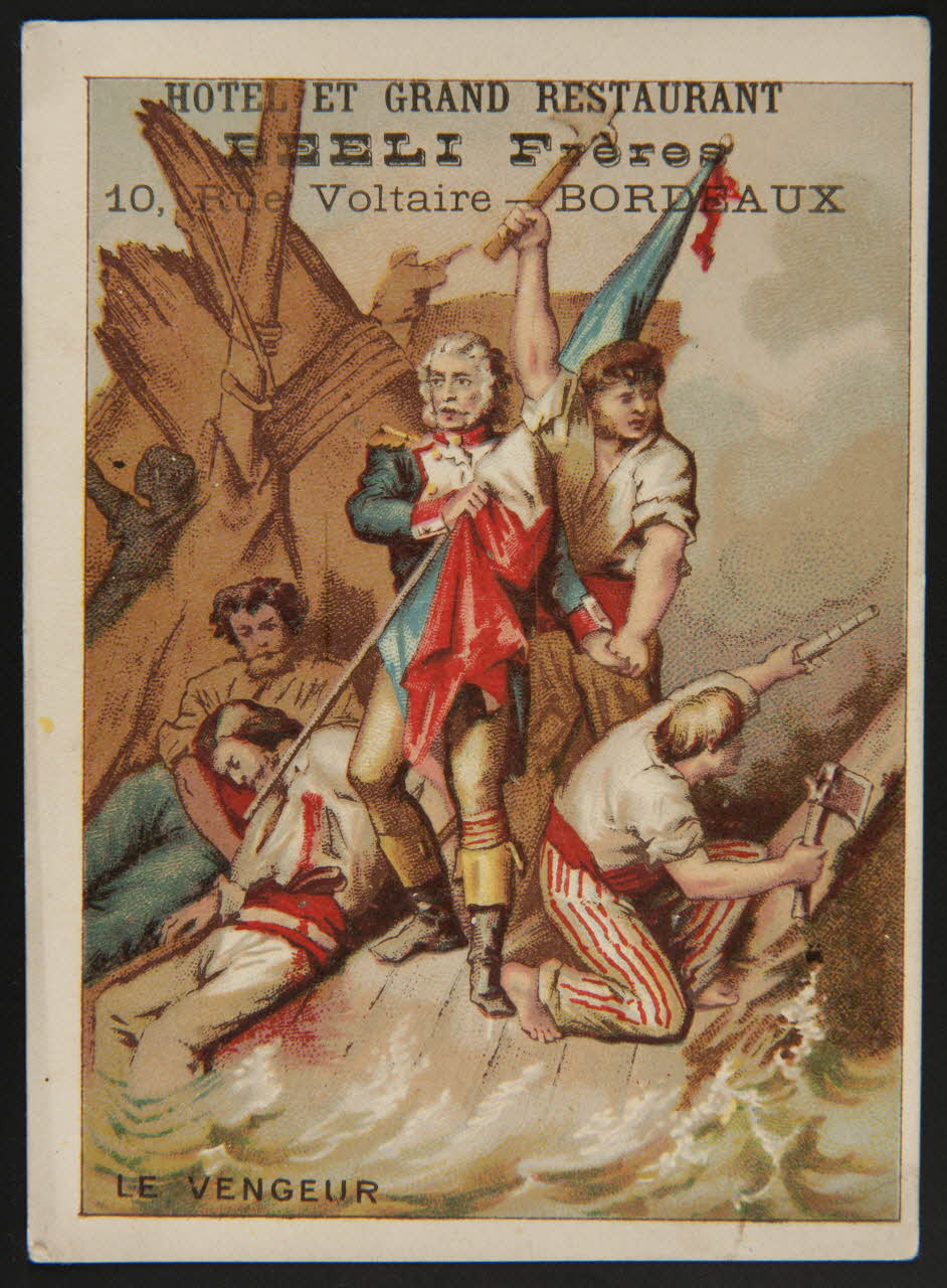 Murat C. carte de récompense scolaire chromo Paris 1870 1996.40.547.53 Photo