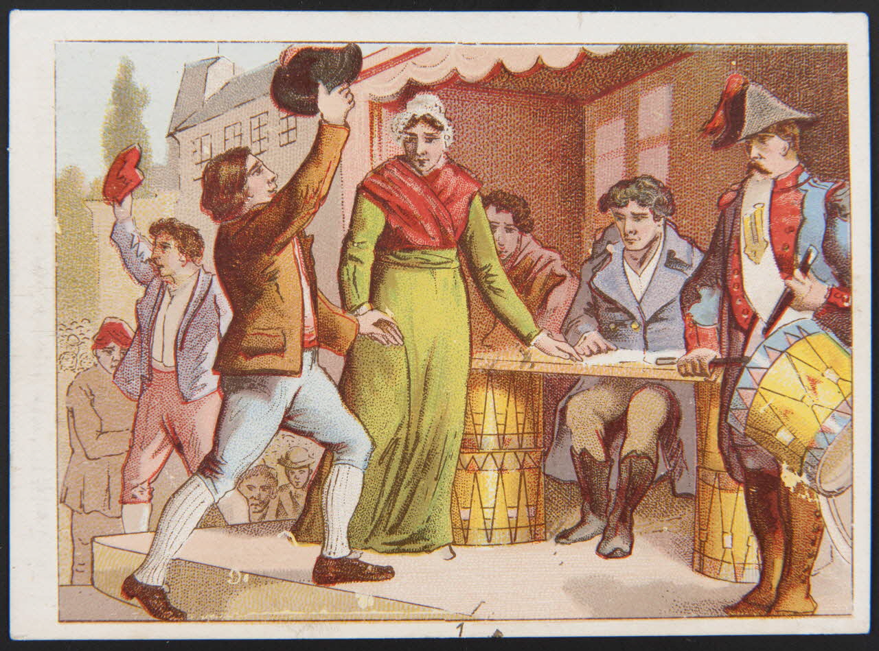 Llanta et compagnie carte de récompense scolaire chromo Paris 1870 1996.40.547.55 Photo