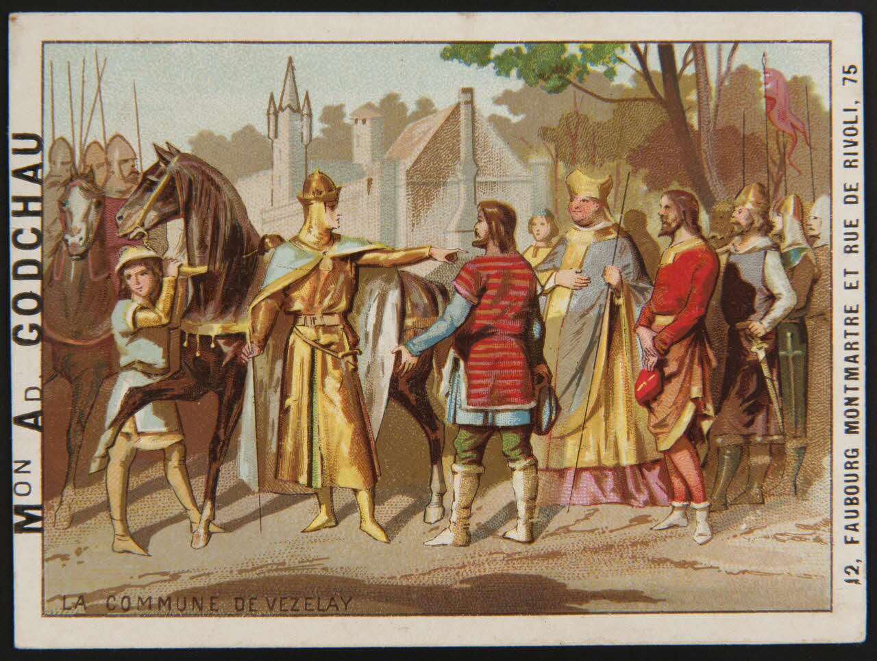 Murat C. carte de récompense scolaire chromo Paris 1870 1996.40.547.9 Photo