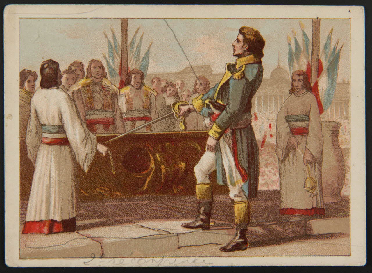 Llanta et Compagnie carte réclame chromo Paris 1870 1996.40.548.1 Photo