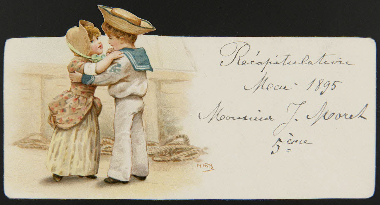 HBM carte réclame chromo Paris 1895 1996.40.568.1 Photo