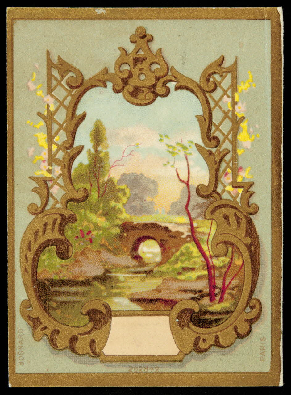 Bognard carte réclame chromo Paris 1886 1996.40.614.1.1 Photo