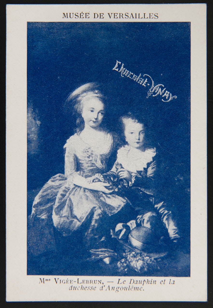 Elisabeth Vigée Le Brun carte réclame chromo Paris 1893 1996.40.645.2 Photo