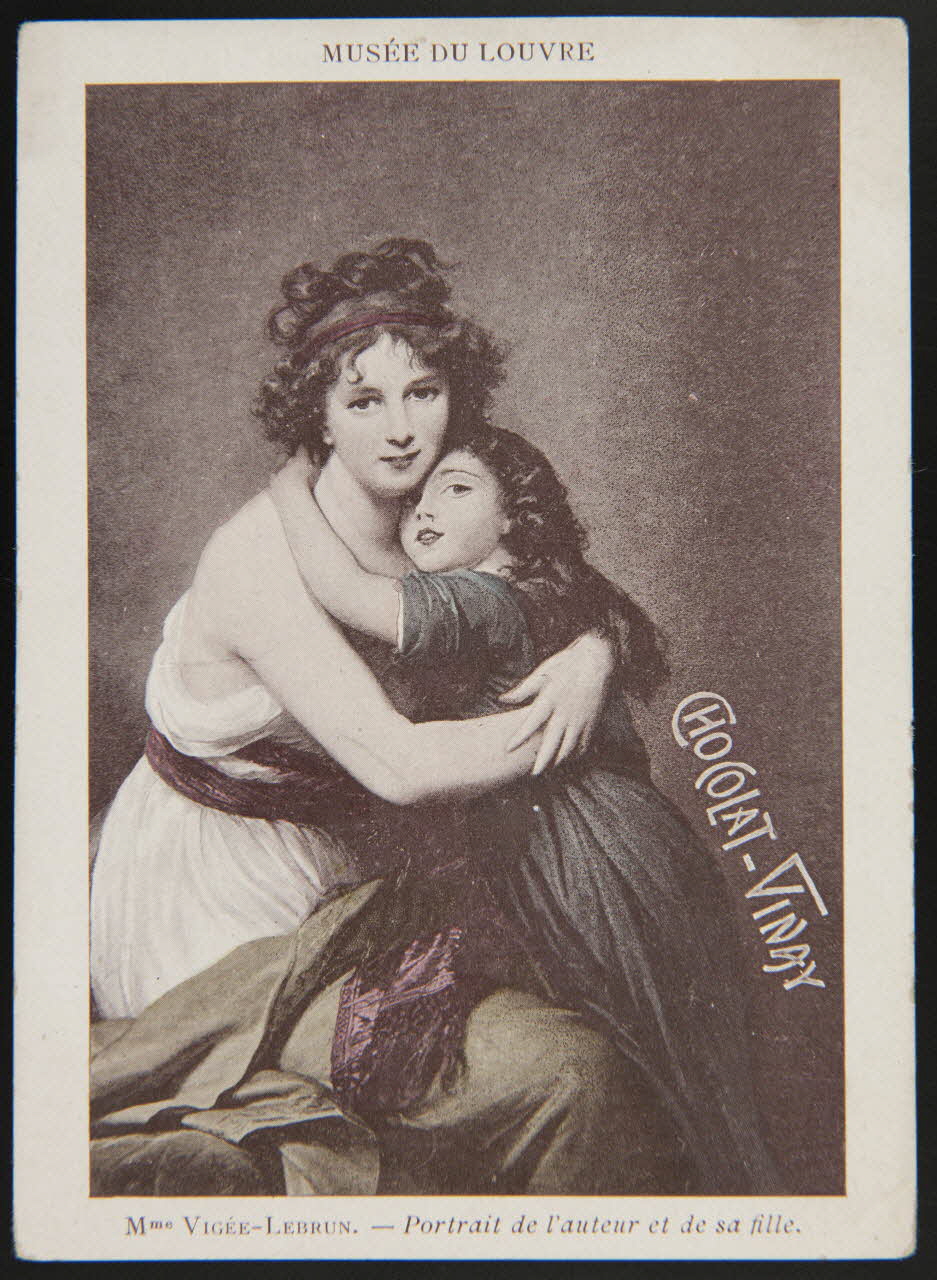 Elisabeth Vigée Le Brun carte réclame chromo Paris 1850 1996.40.652.1 Photo