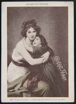 Elisabeth Vigée Le Brun carte réclame chromo Paris 1850 1996.40.652.1 Photo