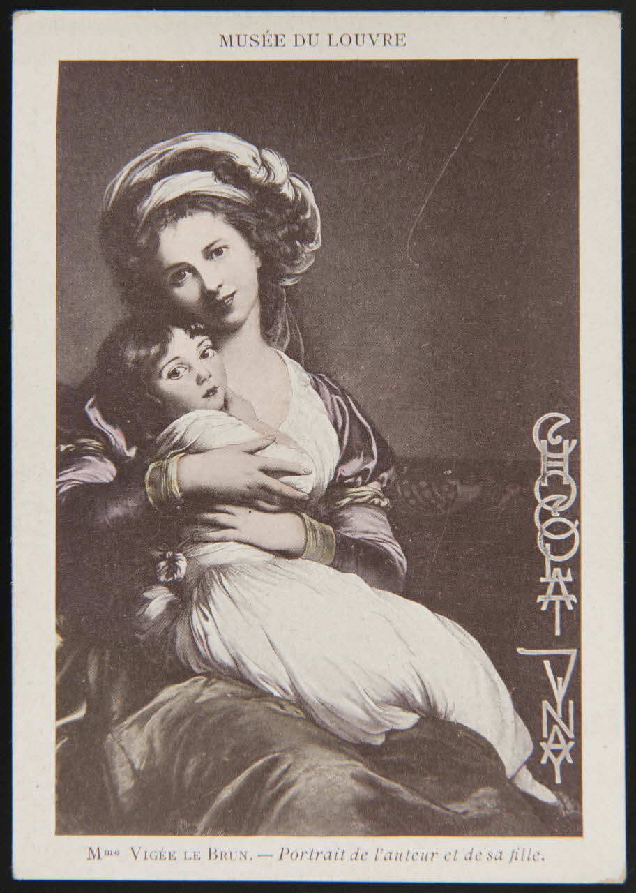 Elisabeth Vigée Le Brun carte réclame chromo Paris 1850 1996.40.652.2 Photo