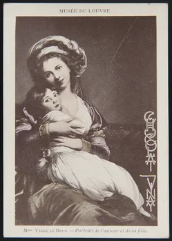 Elisabeth Vigée Le Brun carte réclame chromo Paris 1850 1996.40.652.2 Photo