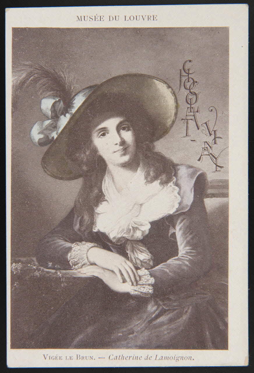 Elisabeth Vigée Le Brun carte réclame chromo Paris 1850 1996.40.652.3 Photo