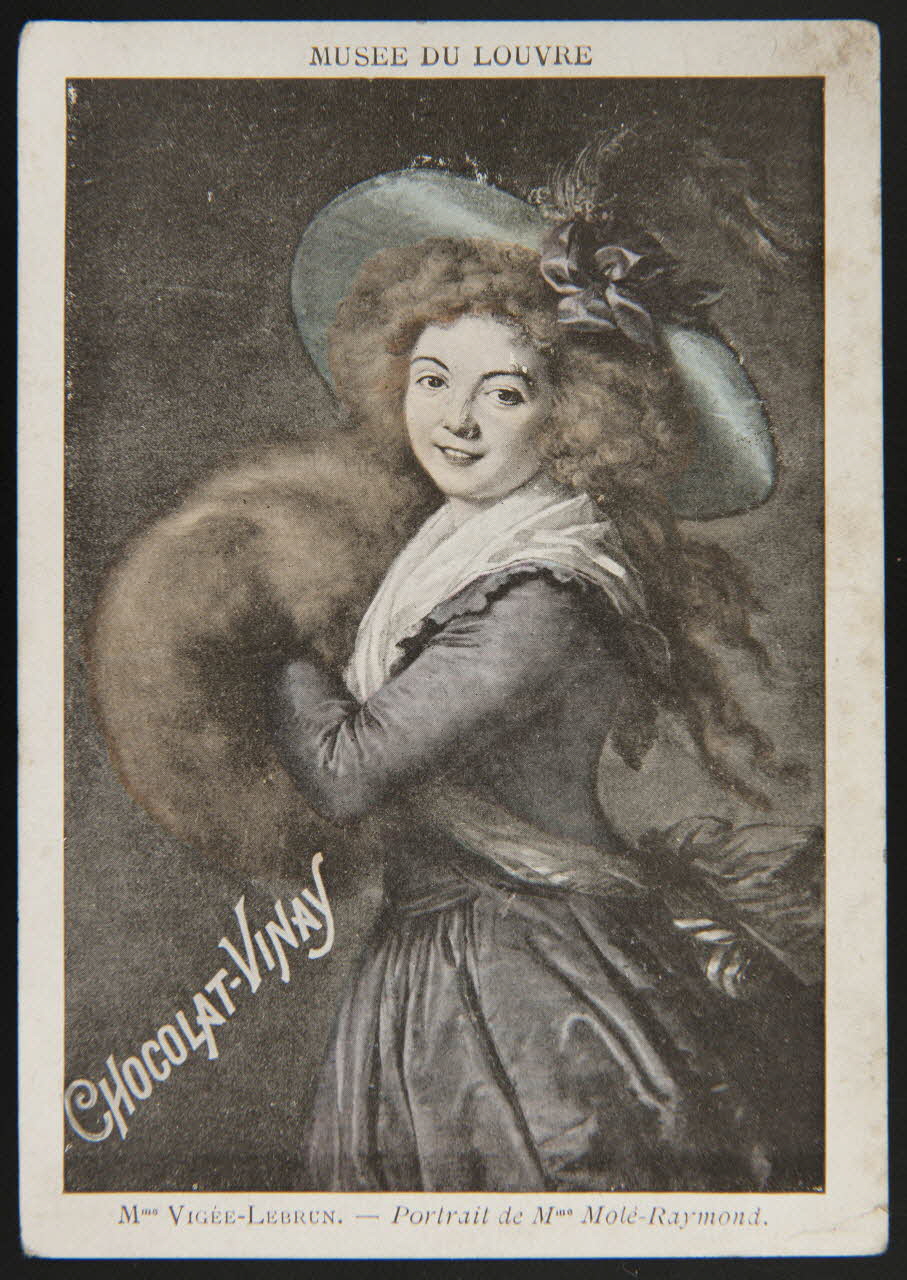 Elisabeth Vigée Le Brun carte réclame chromo Paris 1850 1996.40.652.4 Photo