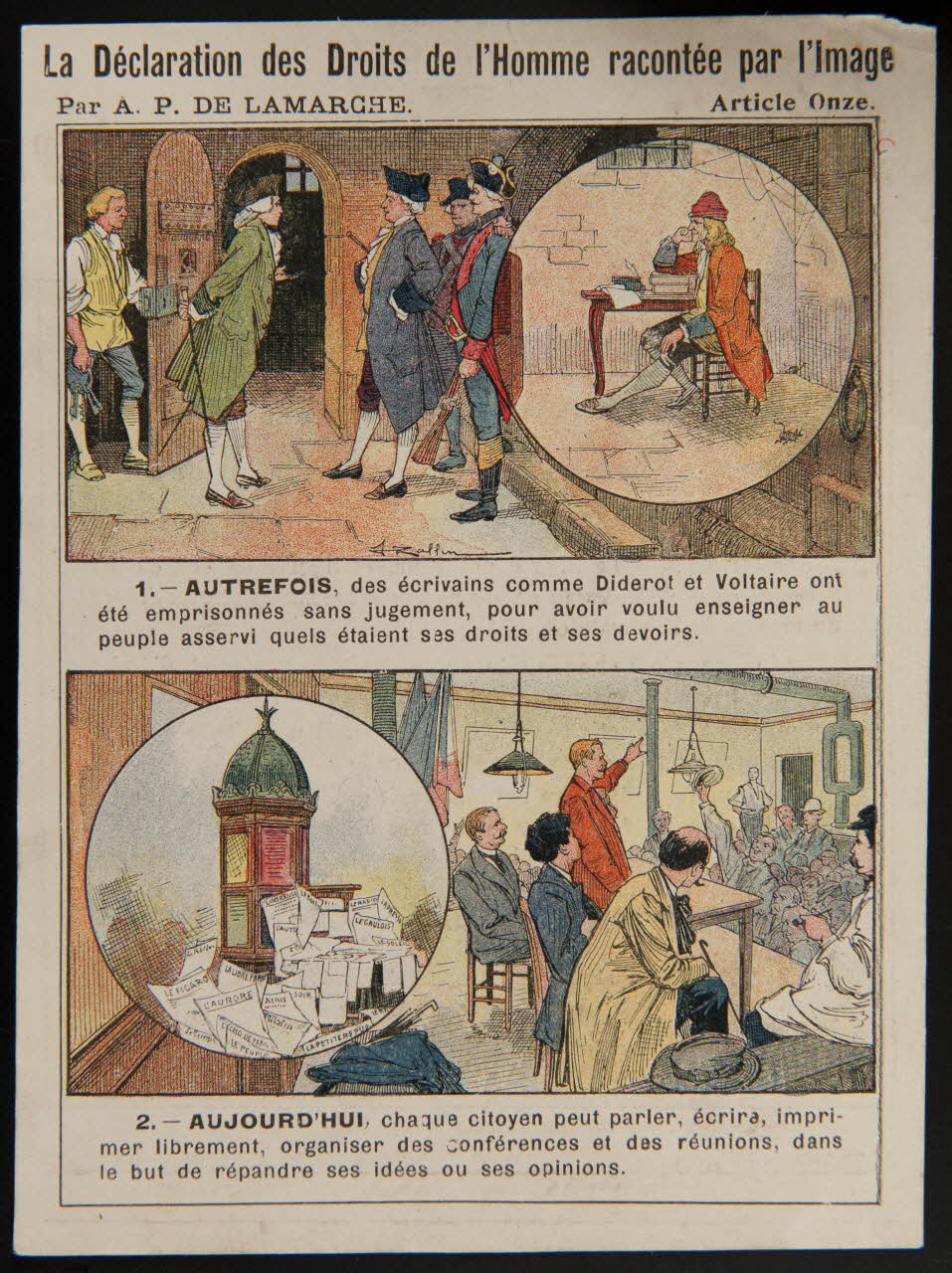 Alcide Picard et Kaan (éditeurs), Kapp carte réclame chromo Paris 1880 1996.40.694.12 Photo