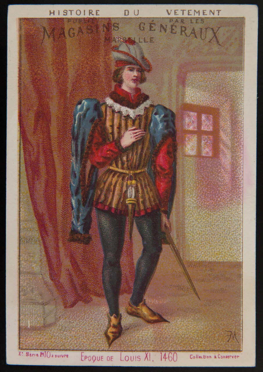 F. Menetier carte réclame chromo Paris 1850 1996.40.697.2 Photo