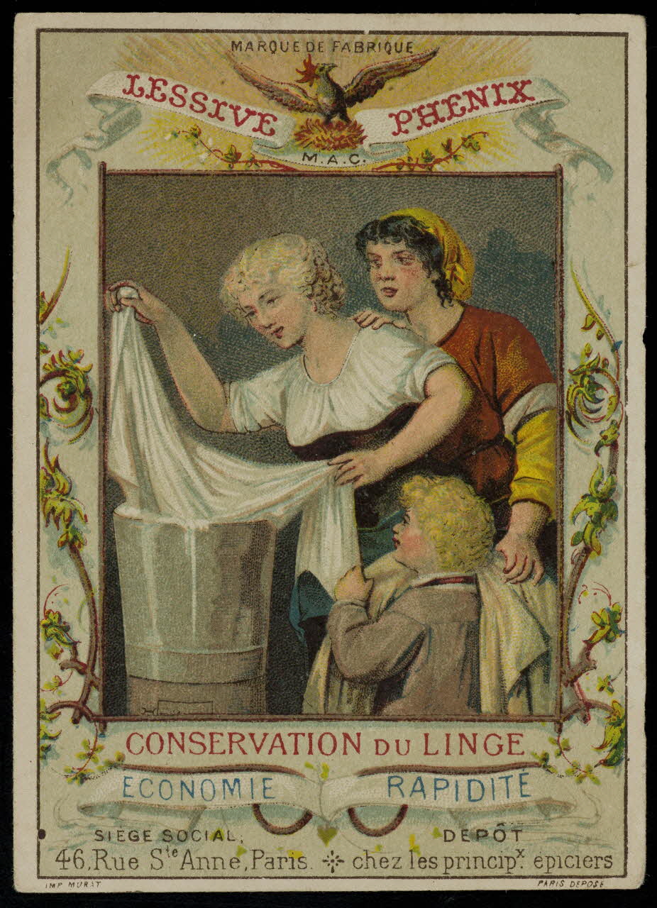 Murat carte réclame chromo Paris 1875 1996.40.712.1 Photo