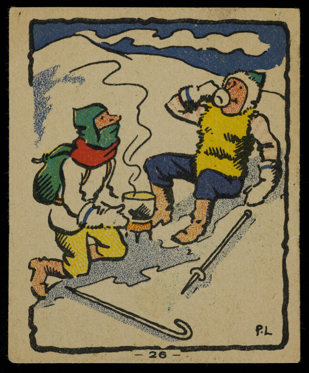 P.L. carte réclame chromo Paris 1875 1996.40.717.1 Photo