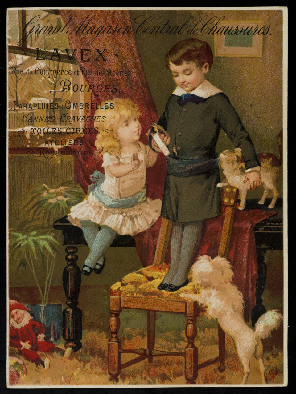 carte réclame chromo Paris 1875 1996.40.729.1 Photo