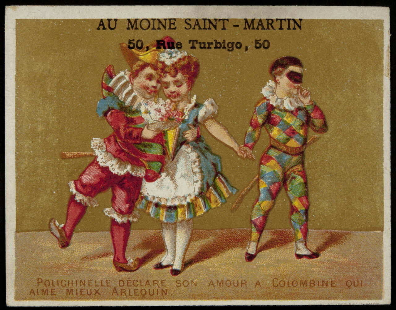 carte réclame chromo Paris 1870 1996.40.757.1 Photo