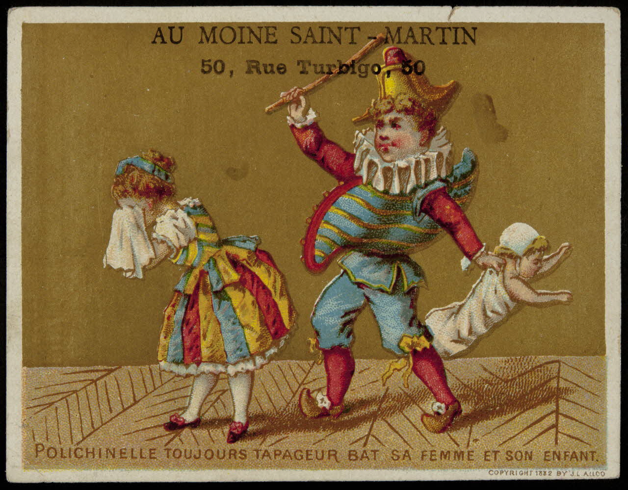 carte réclame chromo Paris 1870 1996.40.757.3 Photo