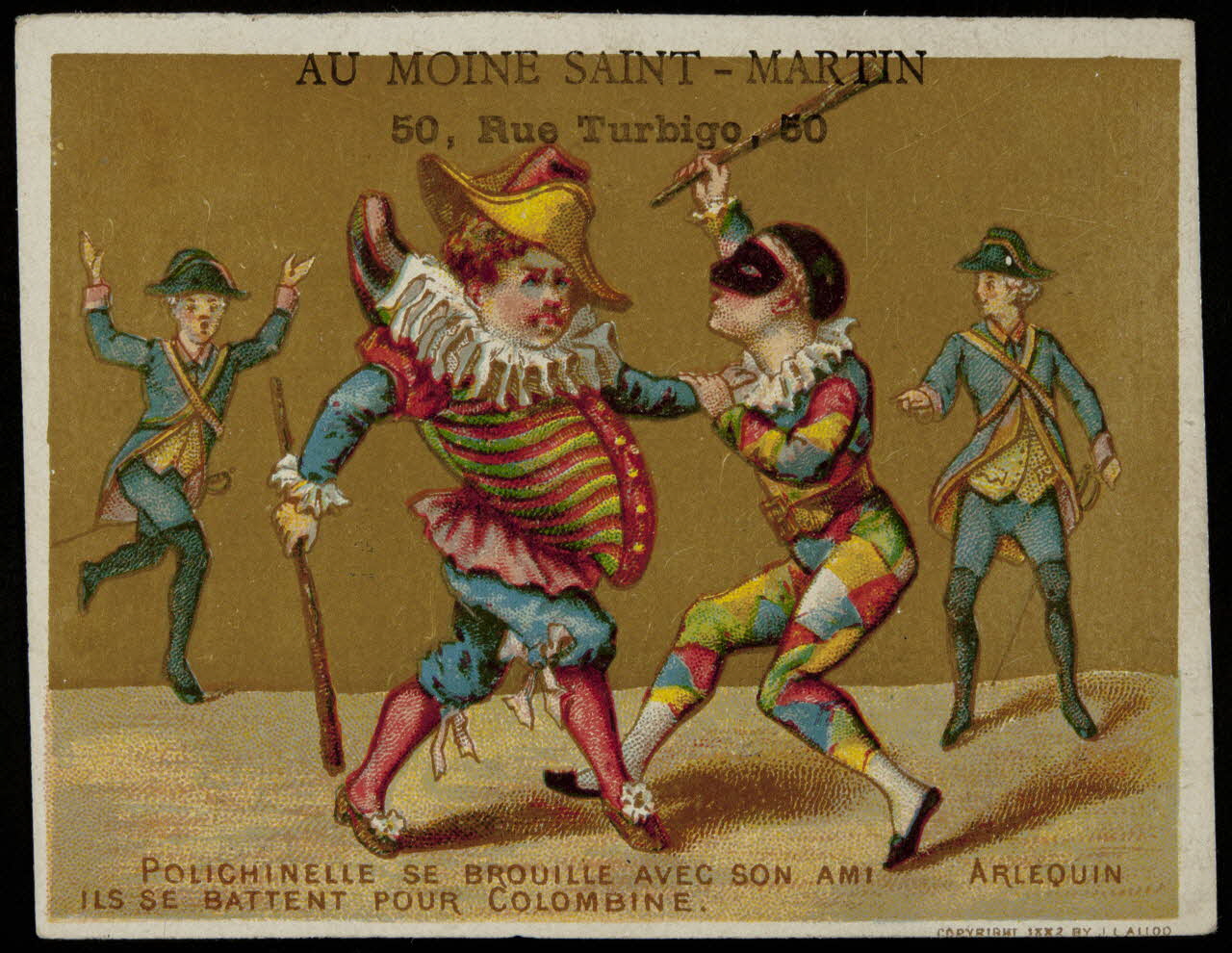 carte réclame chromo Paris 1870 1996.40.757.5 Photo