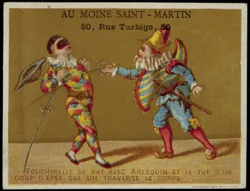 carte réclame chromo Paris 1870 1996.40.757.6 Photo
